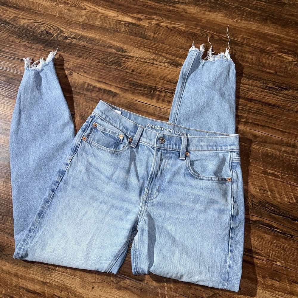 American Eagle Distressed Ripped 90's Skinny Blue Jeans Women's Size 6